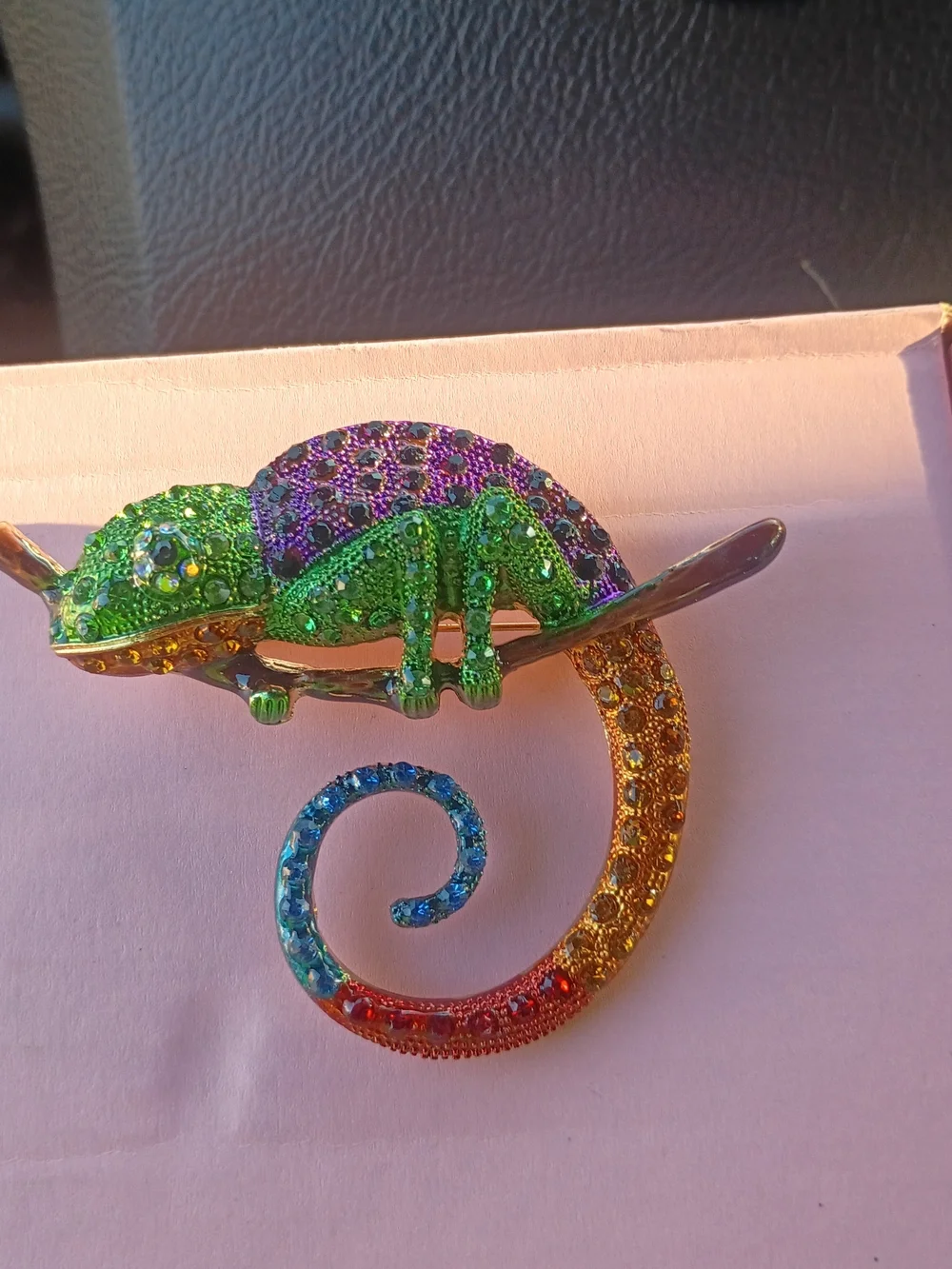 Multicolor Chameleon Decorative Small Pet Brooch